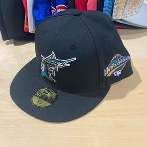Florida Marlins New Era Fitted 7 1/8 With Patch